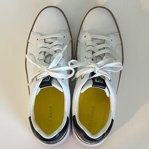 Cole Haan Women’s White and Black Sneakers
